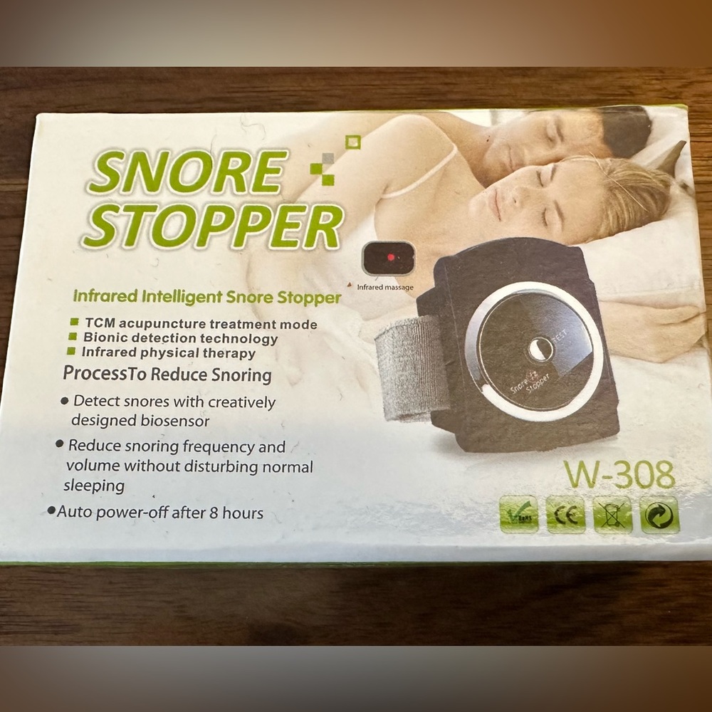 Snore Stopper W-308 Infrared Intelligent TCM acupuncture treatment mode, NWOT